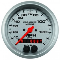 AUTOMETER GAUGE 3-3/8" GPS SPEEDOMETER,0-140 MPH,MARINE SILVER # 200638-33