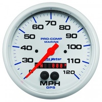 AUTOMETER GAUGE 5" GPS SPEEDOMETER,0-120 MPH,MARINE WHITE # 200646