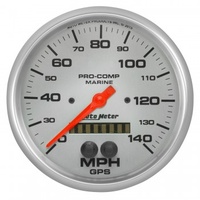 AUTOMETER GAUGE 5" GPS SPEEDOMETER,0-140 MPH,MARINE SILVER # 200647-33