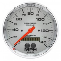AUTOMETER GAUGE 5" GPS SPEEDOMETER,0-140 MPH,MARINE CHROME # 200647-35