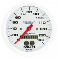 AUTOMETER GAUGE 5" GPS SPEEDOMETER,0-140 MPH,MARINE WHITE # 200647