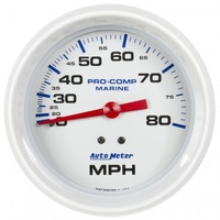 AUTOMETER GAUGE 3-3/8" MECHANICAL SPEEDOMETER,0-80 MPH,MARINE WHITE # 200753