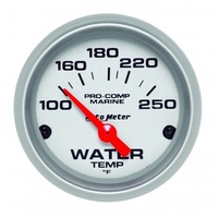 AUTOMETER GAUGE 2-1/16" WATER TEMPERATURE,100-250F,AIR-CORE,MARINE SILVER # 200762-33