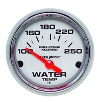 AUTOMETER GAUGE 2-1/16" WATER TEMPERATURE,100-250F,AIR-CORE,MARINE CHROME # 200762-35