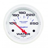 AUTOMETER GAUGE 2-5/8" WATER TEMPERATURE,100-250F,AIR-CORE,MARINE WHITE # 200763