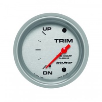 AUTOMETER GAUGE 2-5/8" TRIM LEVEL,UP/DOWN,AIR-CORE,MARINE SILVER # 200767-33