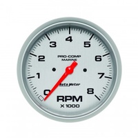 AUTOMETER GAUGE 5" IN-DASH TACHOMETER,0-8,000 RPM,MARINE SILVER # 200797-33