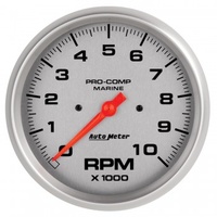 AUTOMETER GAUGE 5" IN-DASH TACHOMETER,0-10,000 RPM,MARINE SILVER # 200801-33