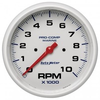 AUTOMETER GAUGE 5" IN-DASH TACHOMETER,0-10,000 RPM,MARINE WHITE # 200801