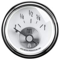 AUTOMETER GAUGE 2-1/16" FUEL LEVEL,0-90 ?,AIR-CORE,PRESTIGE PEARL # 2015