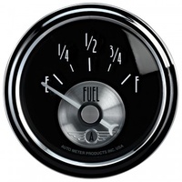 AUTOMETER GAUGE 2-1/16" FUEL LEVEL,240- 33 ?,AIR-CORE,SSE,PRESTIGE BLK # 2016