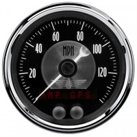 AUTOMETER GAUGE 3-3/8" GPS SPEEDOMETER,0-140 MPH,BLACK DIAMOND # 2080