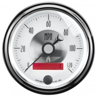 AUTOMETER GAUGE 3-3/8" SPEEDOMETER,0-120 MPH,ELECTRIC,PRESTIGE PEARL # 2084