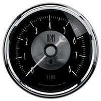 AUTOMETER GAUGE 3-3/8" IN-DASH TACHOMETER,0-8,000 RPM,PRESTIGE BLACK DIAMOND # 2096