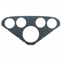 AUTOMETER FACEPLATE FOR #2208, OPTIONAL, SILVER CARBON LOOK-#2124