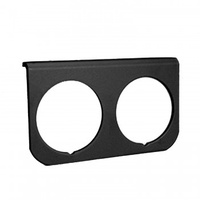 AUTOMETER GAUGE MOUNTING PANEL, DUAL, 2-1/16" BLACK, ALUMINUM# 2237