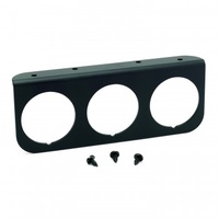 AUTOMETER GAUGE MOUNTING PANEL, TRIPLE, 2-1/16" BLACK, ALUMINUM# 2238