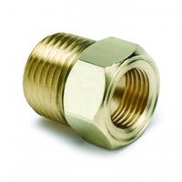 AUTOMETER FITTING, ADAPTER, 1/2" NPT MALE, BRASS, FOR MECH.TEMP. GAUGE