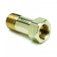 AUTOMETER FITTING,ADAPTER,3/8" NPT MALE,EXTENSION,BRASS,FOR MECH. TEMP. GAUGE