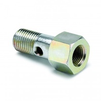 AUTOMETER FITTING,ADAPTER,M12x1.25 BANJO BOLT TO 1/8" NPTF FEMALE,FUEL PRESSURE