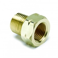 AUTOMETER FITTING, ADAPTER, 3/8" NPT MALE, BRASS, FOR AUTO GAGE MECH. TEMP.