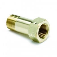 AUTOMETER FITTING,ADT,3/8" NPT MALE,EXTENSION,BRASS,FOR AUTO GAGE MECH. TEMP.