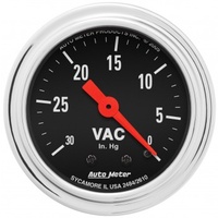 AUTOMETER GAUGE 2-1/16" VACUUM,0-30 IN HG,TRADITIONAL CHROME # 2484