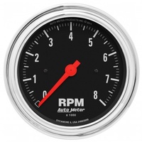AUTOMETER GAUGE 3-3/8" IN-DASH TACHOMETER,0-8,000 RPM,TRADITIONAL CHROME # 2499