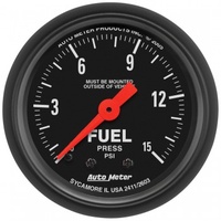 AUTOMETER GAUGE 2-1/16" FUEL PRESSURE,0-15 PSI,MECHANICAL,Z-SERIES # 2603