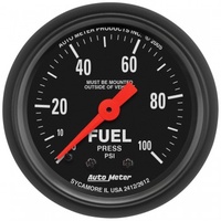 AUTOMETER GAUGE 2-1/16" FUEL PRESSURE,0-100 PSI,MECHANICAL,Z-SERIES # 2612