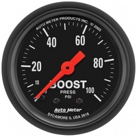 AUTOMETER GAUGE 2-1/16" BOOST,0-100 PSI,MECHANICAL,Z-SERIES # 2618