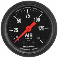AUTOMETER GAUGE 2-1/16" AIR PRESSURE,0-150 PSI,MECHANICAL,Z-SERIES # 2620