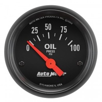 AUTOMETER GAUGE 2-1/16" OIL PRESSURE,0-100 PSI,AIR-CORE,Z-SERIES # 2634