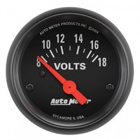 AUTOMETER GAUGE 2-1/16" VOLTMETER,8-18V,AIR-CORE,Z-SERIES # 2645