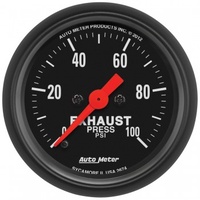AUTOMETER GAUGE 2-1/16" EXHAUST PRESSURE,0-100 PSI,STEPPER MOTOR,Z-SERIES # 2674