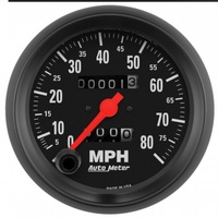 AUTOMETER GAUGE 3-3/8" SPEEDOMETER,0-80 MPH,MECHANICAL,Z-SERIES # 2690