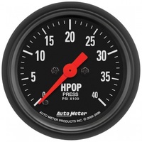 AUTOMETER GAUGE 2-1/16" HPOP PRESSURE,0-4K PSI,STEPPER MOTOR,Z-SERIES # 2696