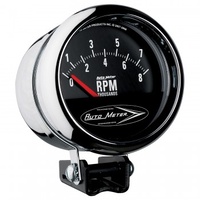 AUTOMETER GAUGE 3-3/4" PEDESTAL RETRO TACH,0-8,000 RPM,SHORT SWEEP,TRADITIONAL CHROME # 2897