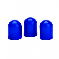 AUTOMETER LIGHT BULB BOOTS, BLUE, QTY. 3