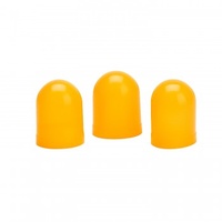 AUTOMETER LIGHT BULB BOOTS, YELLOW, QTY. 3