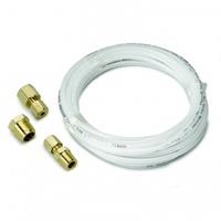 AUTOMETER TUBING,NYLON,1/8",12FT. LENGTH,+ 1/8" NPTF BRASS COMPRESSION FITTINGS