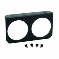 AUTOMETER GAUGE MOUNTING PANEL, DUAL, 2-5/8" BLACK, ALUMINUM# 3232
