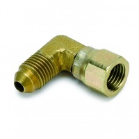 AUTOMETER FITTING, ADAPTER, 90 °, -4AN FEMALE TO -4AN MALE, STEEL