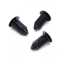 AUTOMETER RATCHET FASTENERS, 10 PCS., BLACK, FOR GAUGE POD / PILLAR INSTALLATION