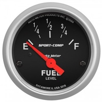 AUTOMETER GAUGE 2-1/16" FUEL LEVEL,240-33 ?,AIR-CORE,SSE,SPORT-COMP # 3316