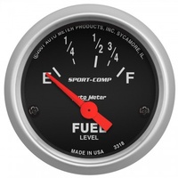 AUTOMETER GAUGE 2-1/16" FUEL LEVEL,16-158 ?,AIR-CORE,SPORT-COMP # 3318