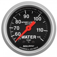 AUTOMETER GAUGE 2-1/16" WATER TEMPERATURE,50-115C,6 FT.,MECHANICAL,,SPORT-COMP # 3332-M
