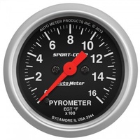 AUTOMETER GAUGE 2-1/16" PYROMETER,0-1600F,STEPPER MOTOR,SPORT-COMP # 3344