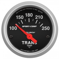 AUTOMETER GAUGE 2-1/16" TRANSMISSION TEMPERATURE,100-250F,AIR-CORE,SPORT-COMP # 3357