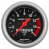 AUTOMETER GAUGE 2-1/16" NITROUS PRESSURE,0-1600 PSI,STEPPER MOTOR,SPORT-COMP # 3374